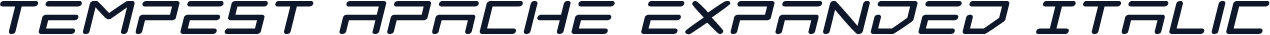 Tempest Apache Expanded Italic
