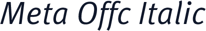 Meta Offc Italic
