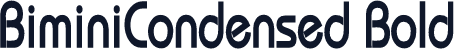 BiminiCondensed Bold