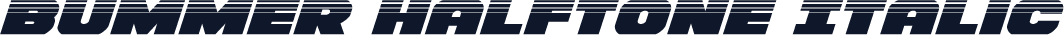 Bummer Halftone Italic