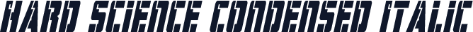 Hard Science Condensed Italic