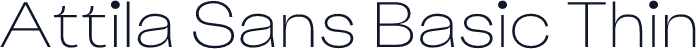 Attila Sans Basic Thin