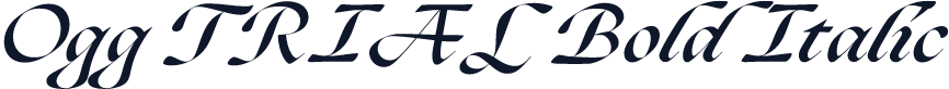 Ogg TRIAL Bold Italic