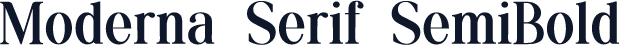 Moderna Serif SemiBold