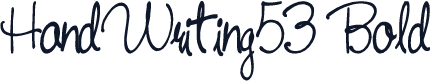 HandWriting53 Bold