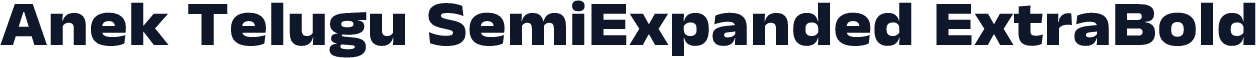 Anek Telugu SemiExpanded ExtraBold