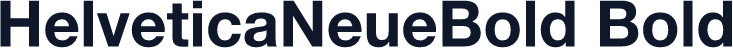 HelveticaNeueBold Bold