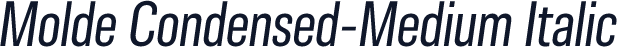 Molde Condensed-Medium Italic