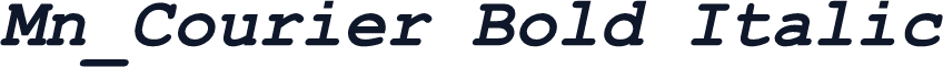 Mn_Courier Bold Italic
