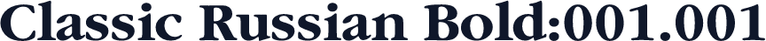 Classic Russian Bold:001.001