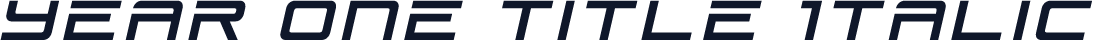 Year One Title Italic
