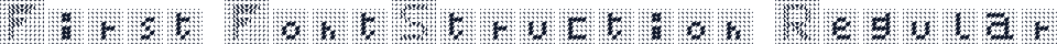 First FontStruction Regular