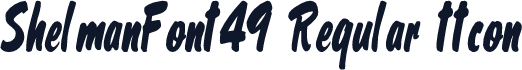 ShelmanFont49 Regular ttcon