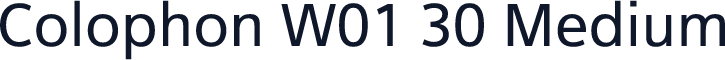 Colophon W01 30 Medium