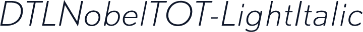 DTLNobelTOT-LightItalic