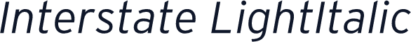 Interstate LightItalic