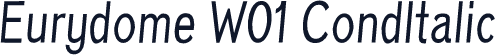 Eurydome W01 CondItalic