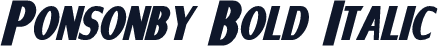 Ponsonby Bold Italic