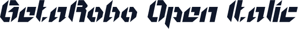 ☞GetaRobo Open Italic