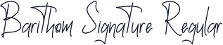 Barithom Signature Regular