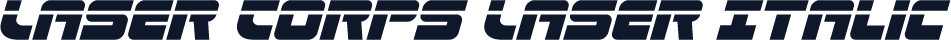 Laser Corps Laser Italic