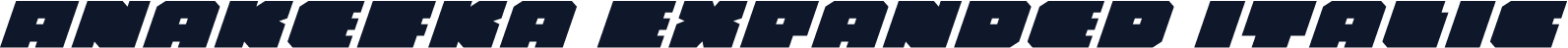Anakefka Expanded Italic