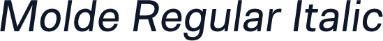 Molde Regular Italic