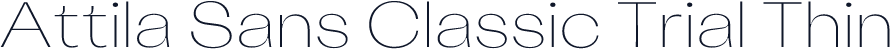Attila Sans Classic Trial Thin