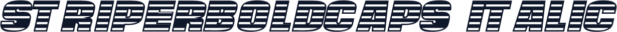 StriperBoldCaps Italic