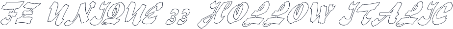 FZ UNIQUE 33 HOLLOW ITALIC