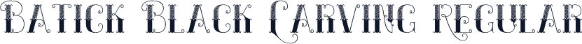 Batick Black Carving Regular