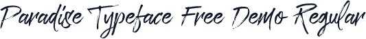 Paradise Typeface Free Demo Regular