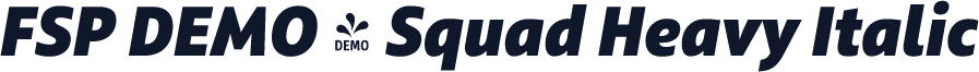 FSP DEMO - Squad Heavy Italic