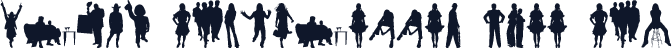 Human Silhouettes Free Six
