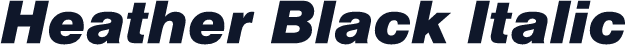 Heather Black Italic
