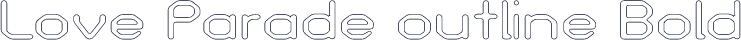 Love Parade outline Bold