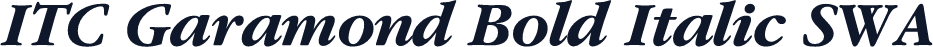 ITC Garamond Bold Italic SWA