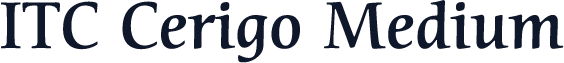 ITC Cerigo Medium