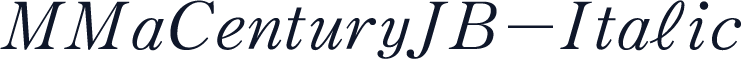 MMaCenturyJB-Italic