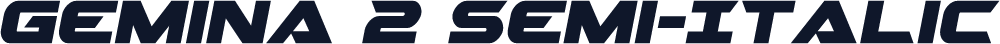 Gemina 2 Semi-Italic