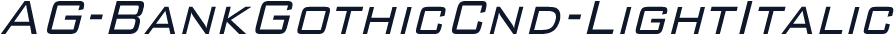 AG-BankGothicCnd-LightItalic