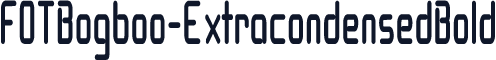 FOTBogboo-ExtracondensedBold