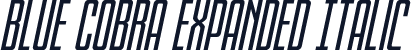 Blue Cobra Expanded Italic