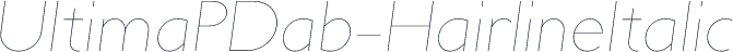 UltimaPDab-HairlineItalic