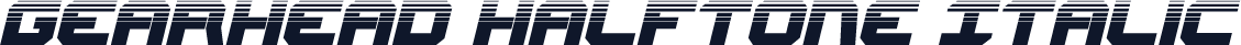 Gearhead Halftone Italic
