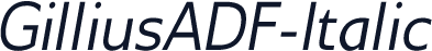 GilliusADF-Italic