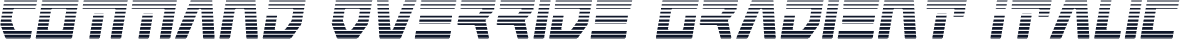 Command Override Gradient Italic