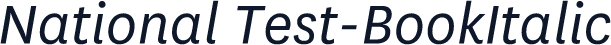National Test-BookItalic