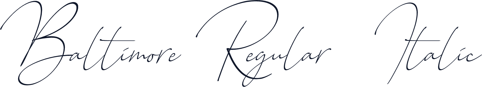 Baltimore Regular - Italic