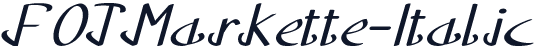 FOTMarkette-Italic